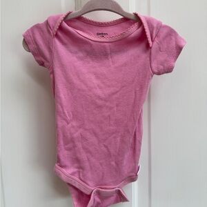 Gerber 0-3M Girls Pink Short Sleeve Bodysuit Onesie
